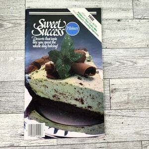 Pillsbury Sweet Success Desserts Cookbook Booklet 1980 Retro Vintage Recipes‎